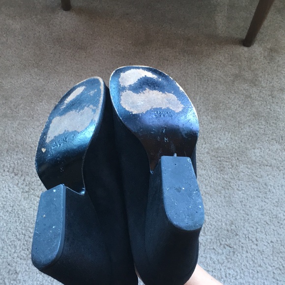 Saint Laurent suede block heel sz 7 - Picture 6 of 8